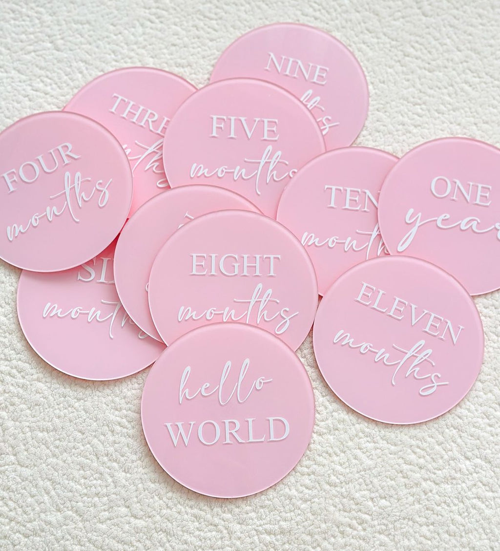 13cm Baby Milestones Discs