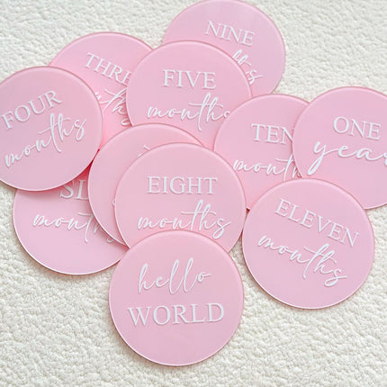13cm Baby Milestones Discs