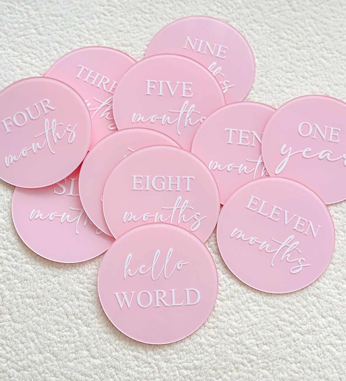 13cm Baby Milestones Discs