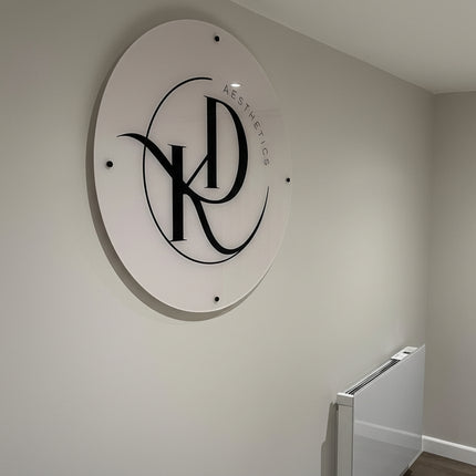 2D Business Sign with Background
