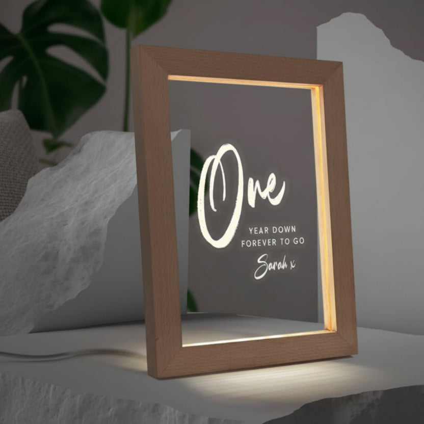 A5 LED Wooden Photo Frame