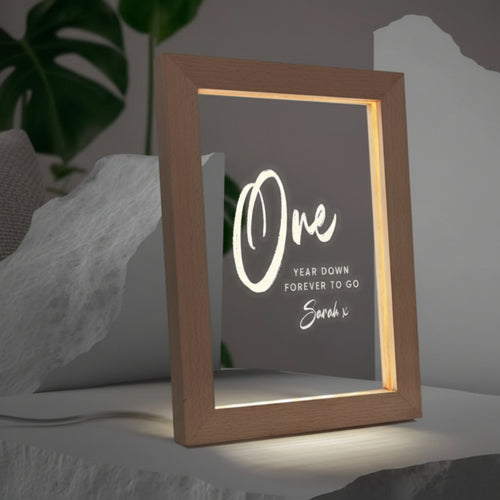 A5 LED Wooden Photo Frame