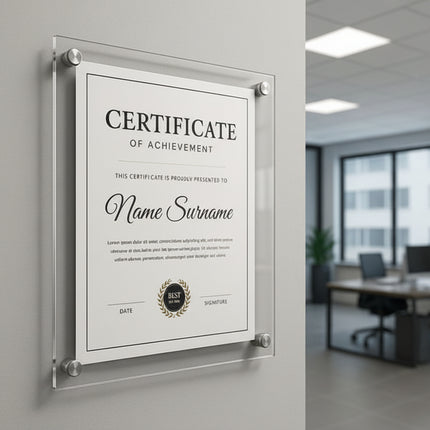 Double - Layered Acrylic License Holders