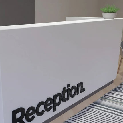 Acrylic Reception Desk Signs