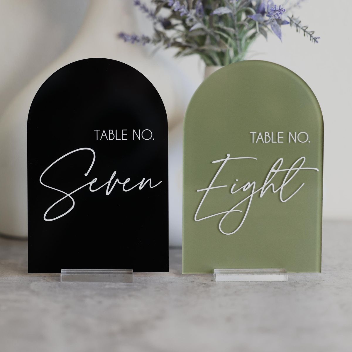 Acrylic Table Numbers
