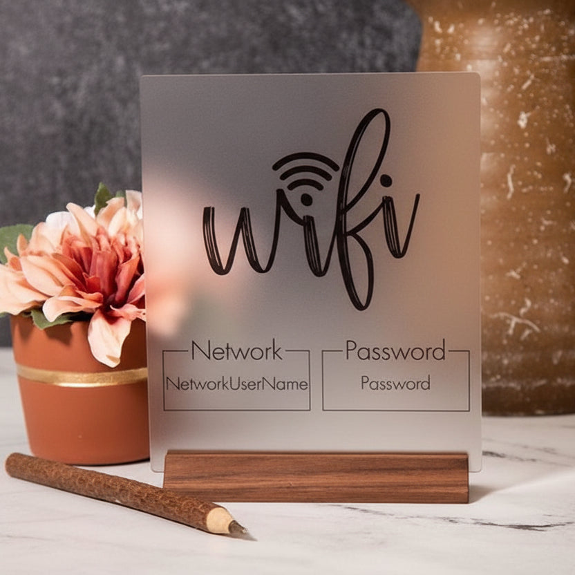 Acrylic Event Sign With Stand