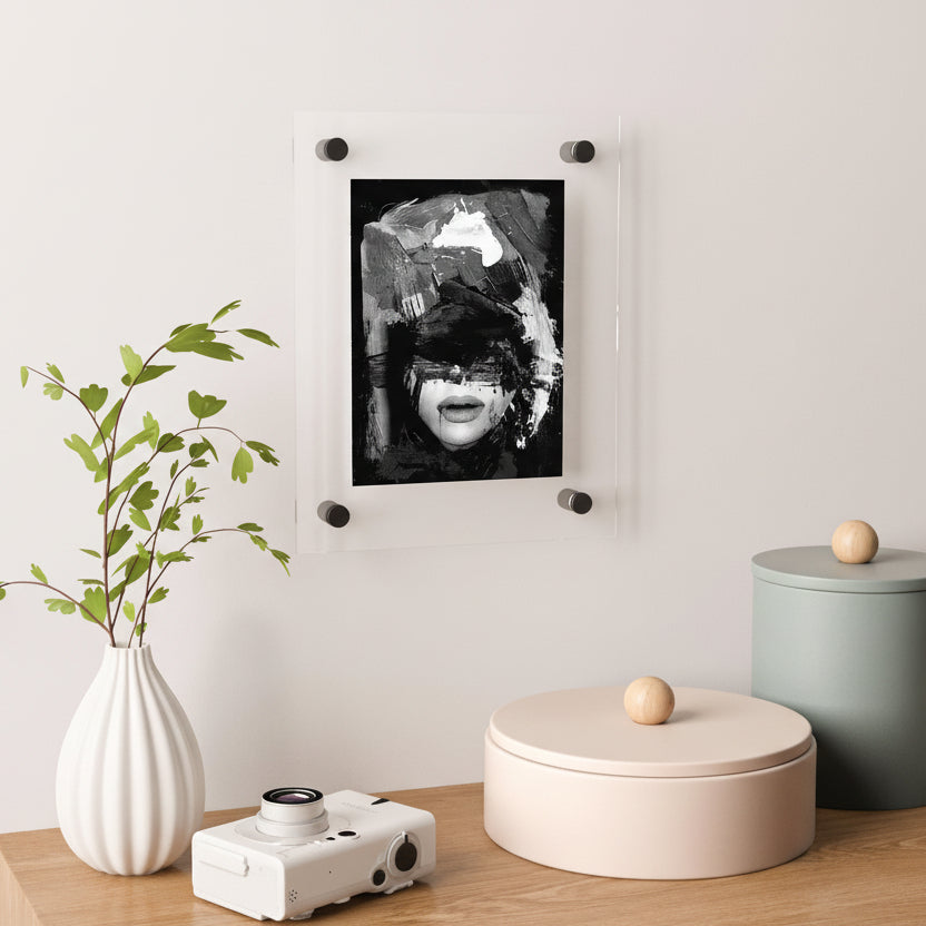 Single-layered UV Printed Acrylic Frameless Frames