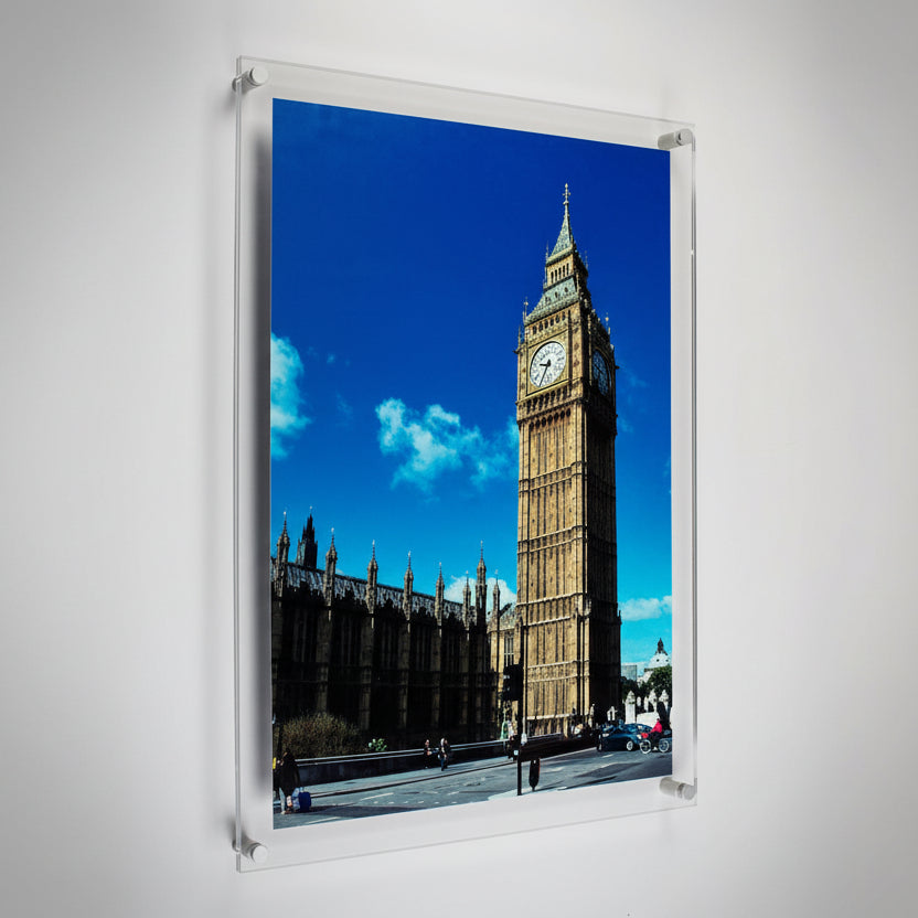 Single-layered UV Printed Acrylic Frameless Frames