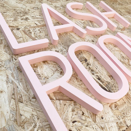 Flat-Cut Letters
