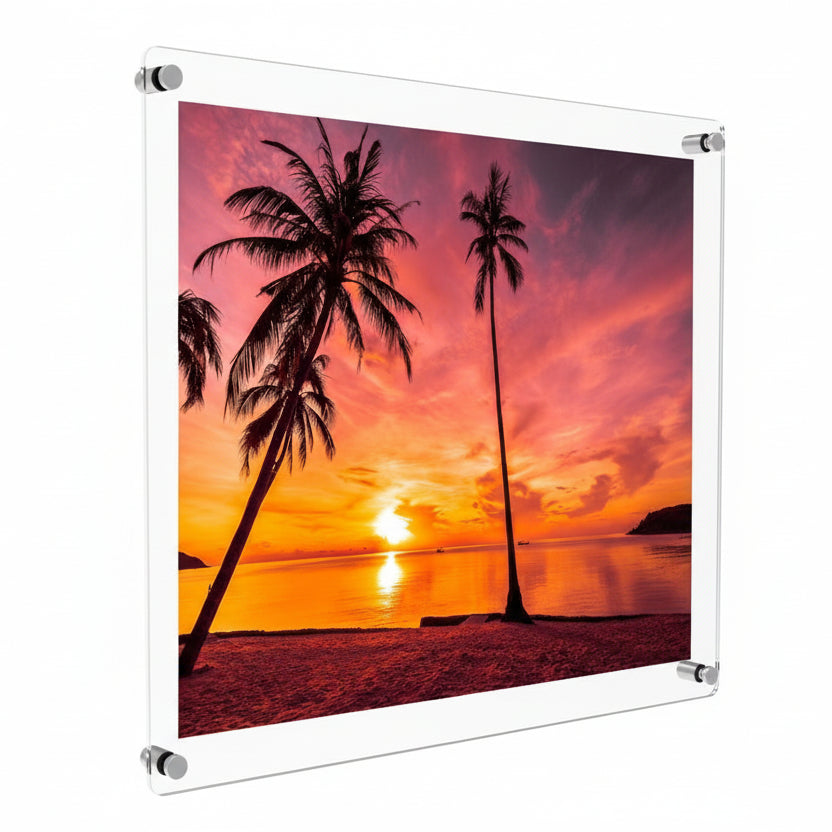 Single-layered UV Printed Acrylic Frameless Frames
