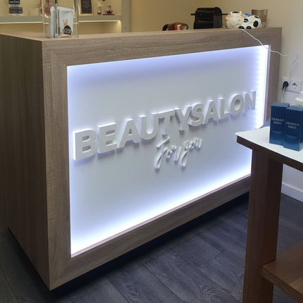 Acrylic Reception Desk Signs