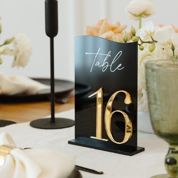 Acrylic Table Numbers