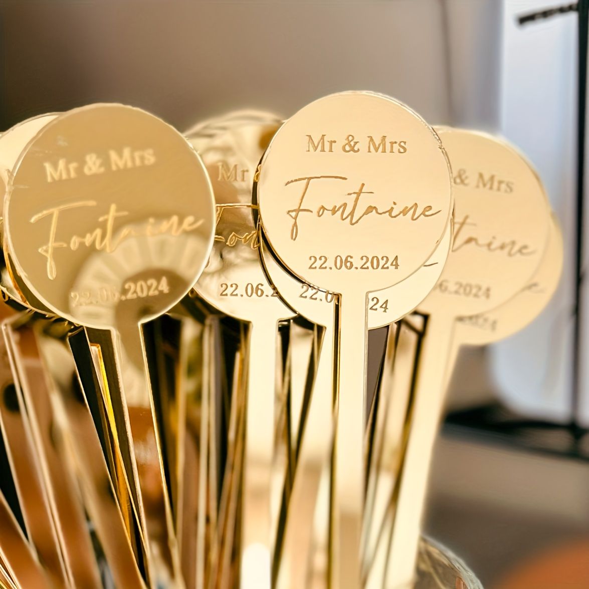 Acrylic Drink Tags & Stirrers