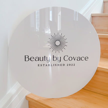 2D Business Sign with Background