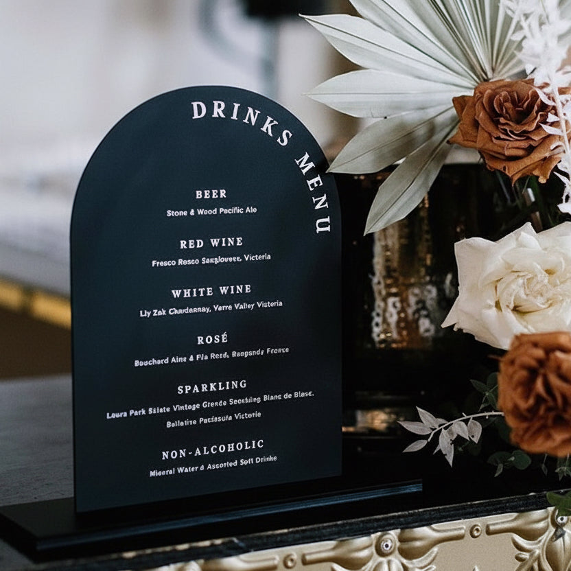 Acrylic Event Sign With Stand