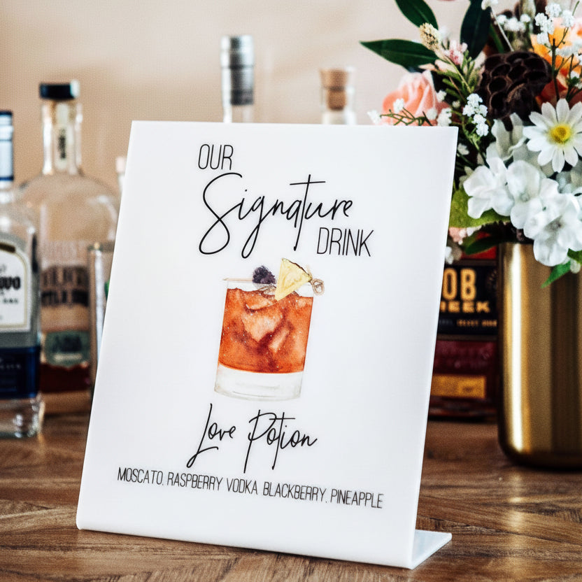 Acrylic Sign Without Stand