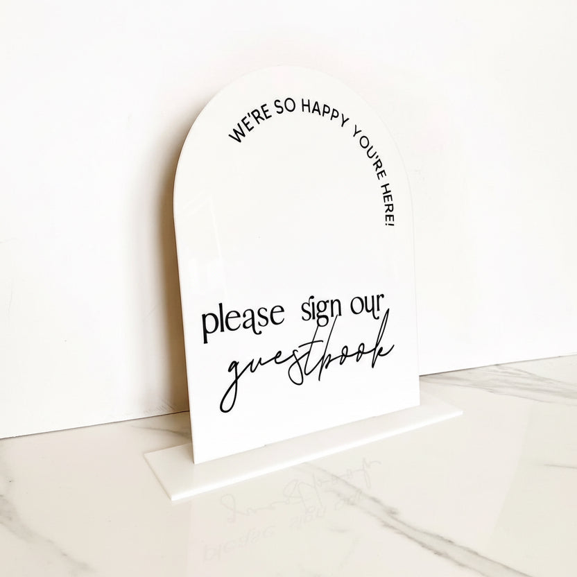 Acrylic Event Sign With Stand