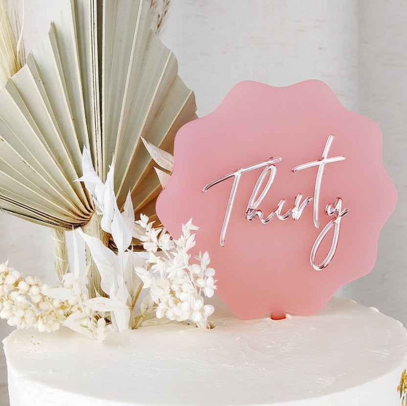 Custom Acrylic Cake Toppers
