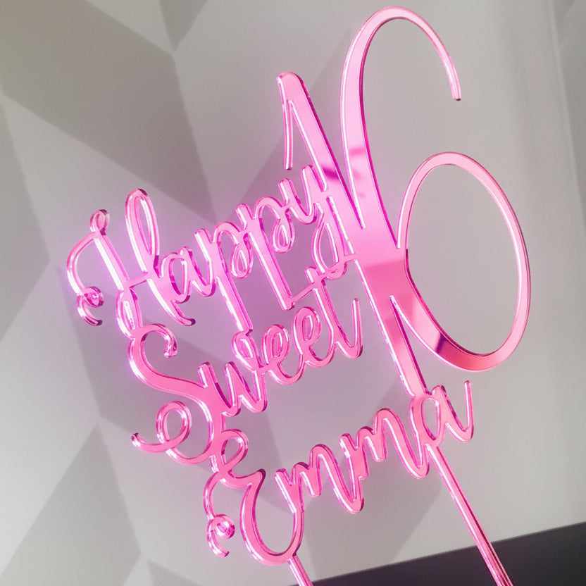 Custom Acrylic Cake Toppers