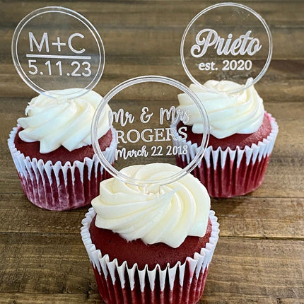 Custom Acrylic Cupcake Tags