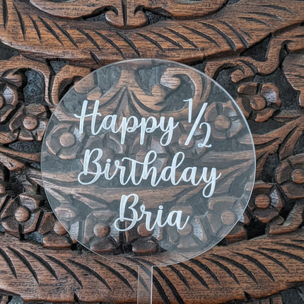 Custom Acrylic Cake Toppers