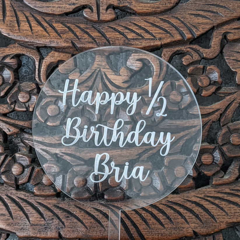 Custom Acrylic Cake Toppers