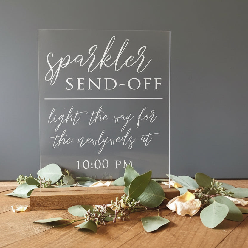 Acrylic Event Sign With Stand