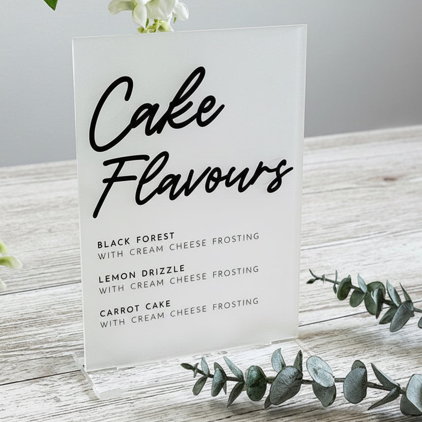 Acrylic Event Sign With Stand