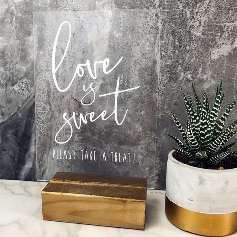 Acrylic Event Sign With Stand