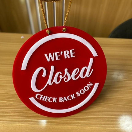 Open/Close Acrylic Sign