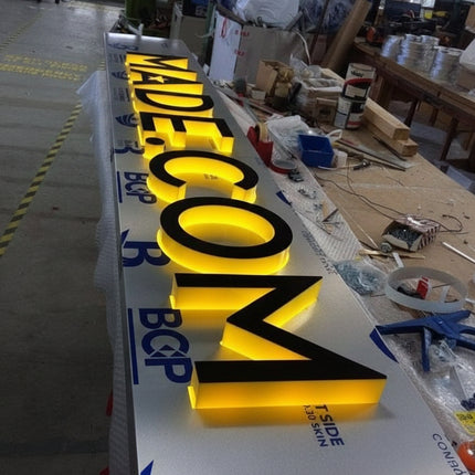 3D Backlit Outdoor Sign