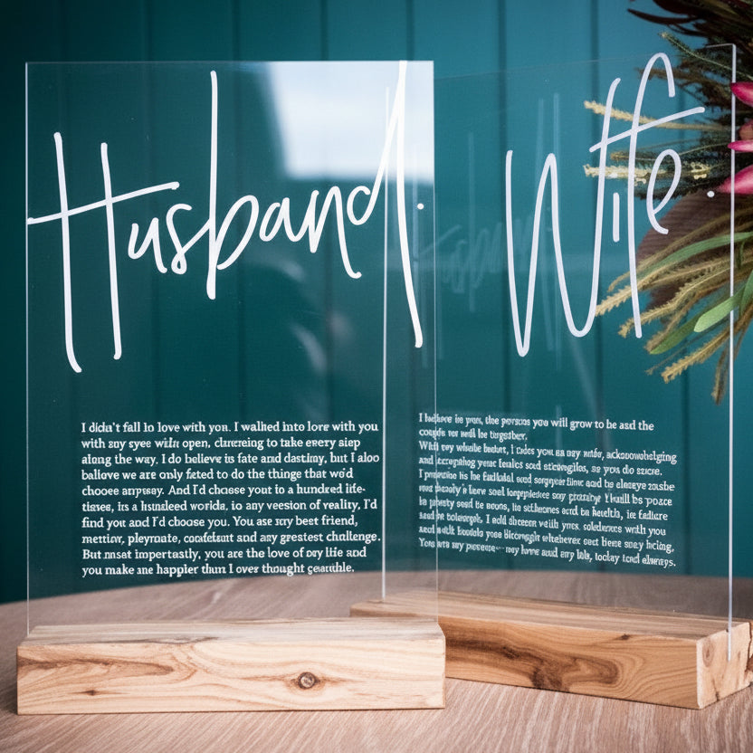 Acrylic Event Sign With Stand