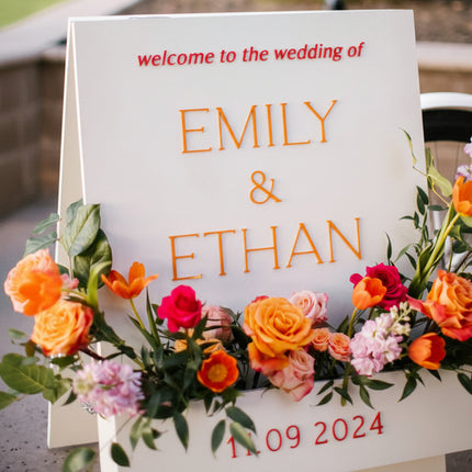 Flower Box Welcome Signage
