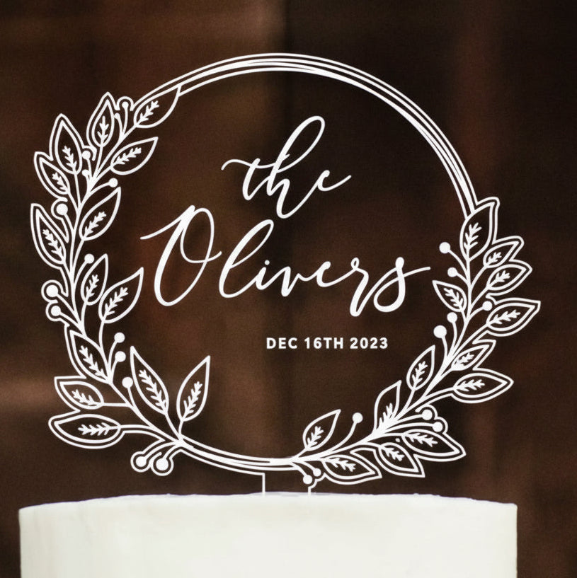 Custom Acrylic Cake Toppers