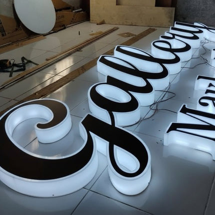 3D Backlit Outdoor Sign