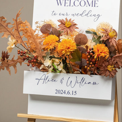 Flower Box Welcome Signage