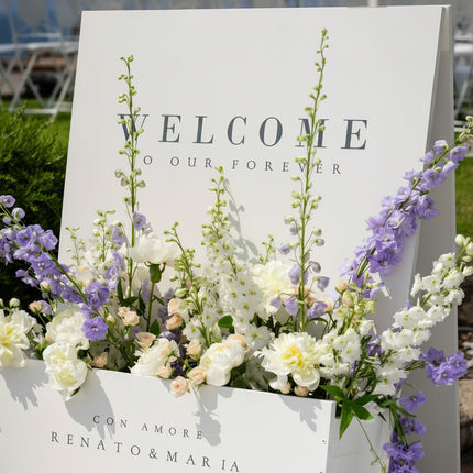 Flower Box Welcome Signage