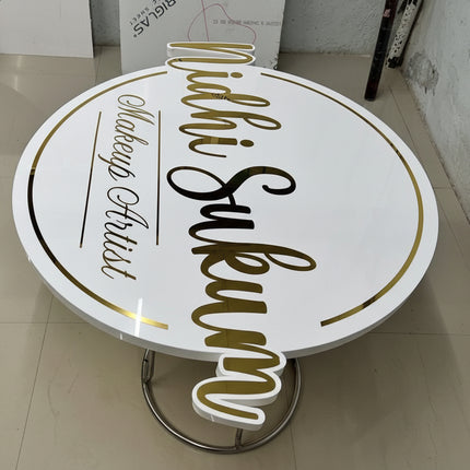 2D Business Sign with Background