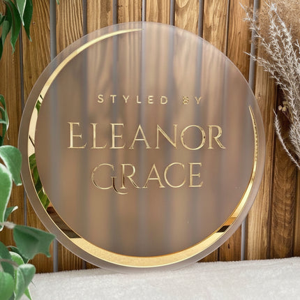 2D Business Sign with Background