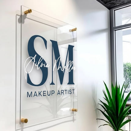 2D Business Sign with Background