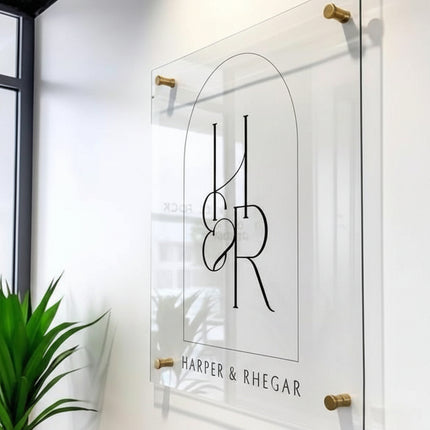 2D Business Sign with Background