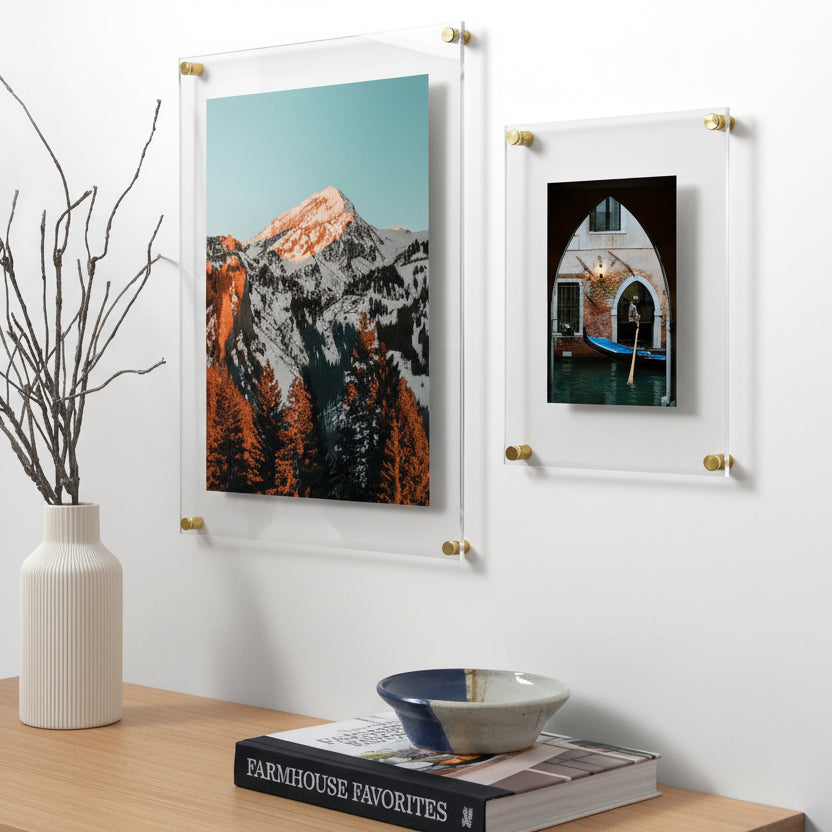 Double-layered Acrylic Frameless Frames