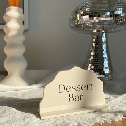 Acrylic Buffet Tags