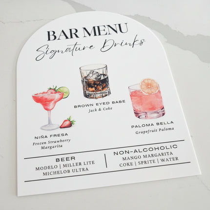 Acrylic Sign Without Stand
