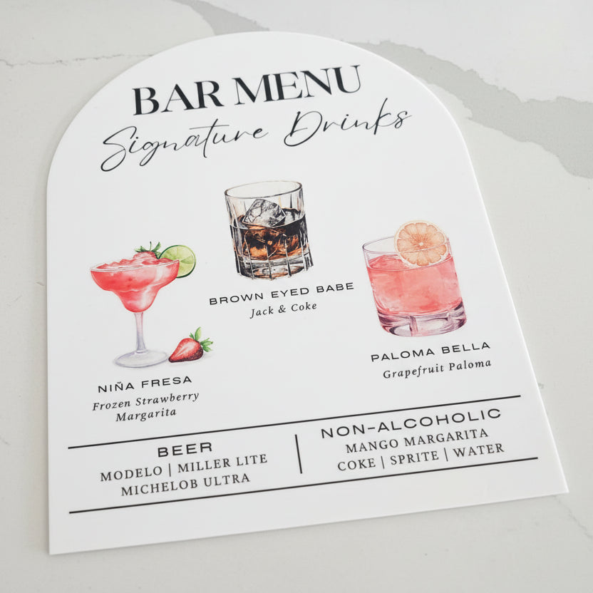 Acrylic Sign Without Stand