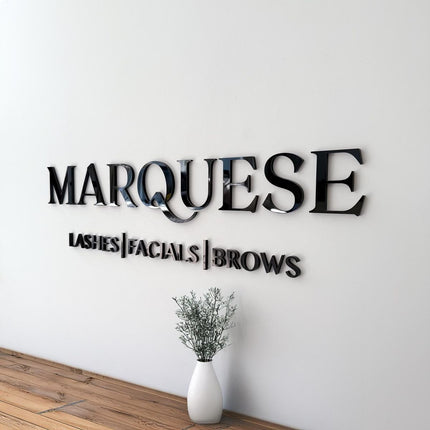 Flat-Cut Letters