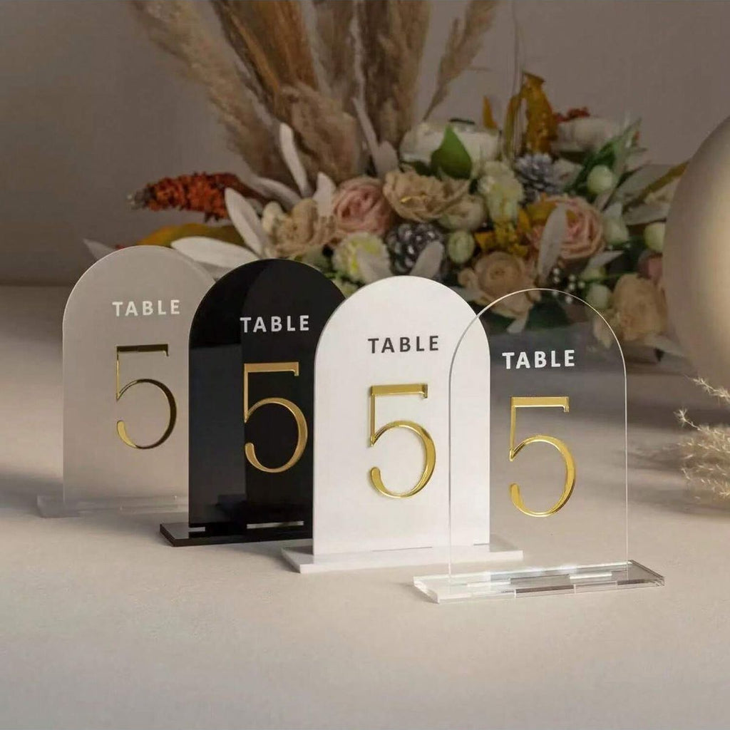 Acrylic Table Numbers