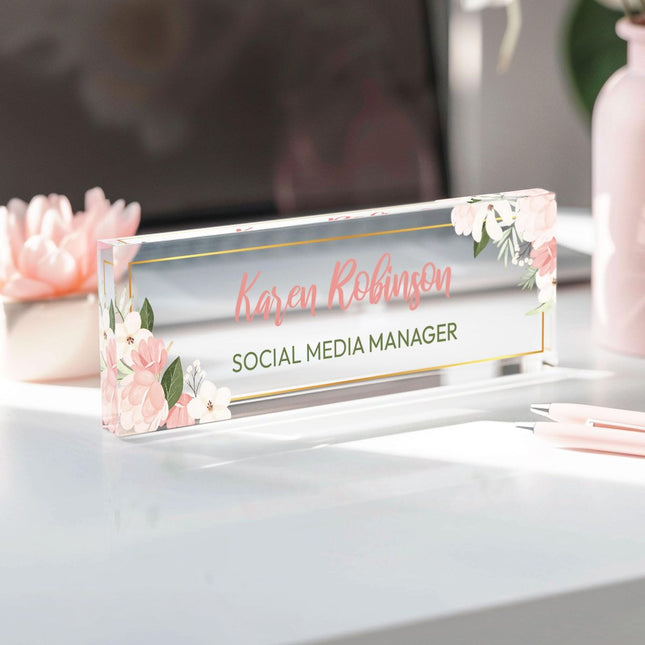 Acrylic Desk Tags