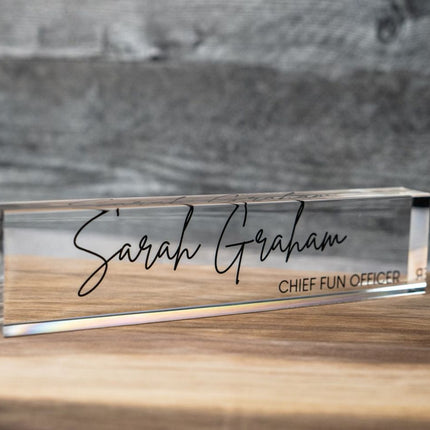 Acrylic Desk Tags