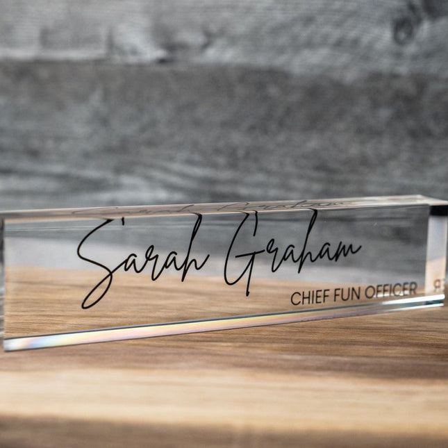 Acrylic Desk Tags